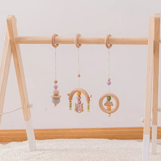 Wooden Activity Gym Arch & Owl