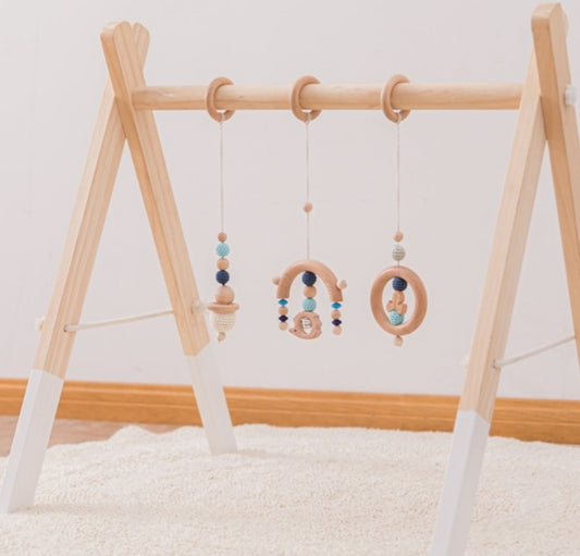 Wooden Activity Gym Arch & Hedgehog