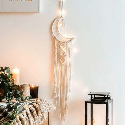 Macrame Half Moon Room Decor