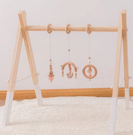 Wooden Activity Gym Arch & Bird